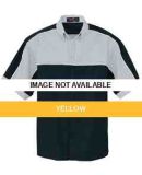 87013 Ash City Men's Color-Block Short Sleeve Shir Yellow