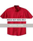 87016 Ash City Men's Short Sleeve Twill Shirt Natural Stone