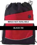 44021 Ash City Recycled Polyester Cinch Pack Black 703