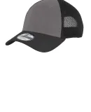NE204 New Era® - Snapback Contrast Front Mesh Cap Charcoal/Black
