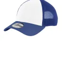 NE204 New Era® - Snapback Contrast Front Mesh Cap White/Royal