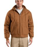 TLJ763H CornerStone® Tall Duck Cloth Hooded Work  Duck Brown