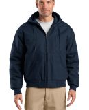 TLJ763H CornerStone® Tall Duck Cloth Hooded Work  Navy
