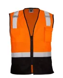 1509 ML Kishigo - Class 2 Black Bottom Vest Orange - 1529