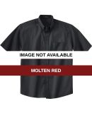 87016T Ash City Men's Tall Short Sleeve Easy Care  Molten Red