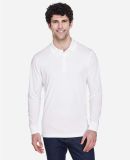 88192 Core 365 Pinnacle Men's Performance Long Sl in White