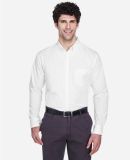 88193 Core 365 Operate  Men's Long Sleeve Twill Sh in White