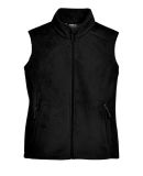 78191 Core 365 Journey  Ladies' Fleece Vest in Black