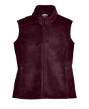 78191 Core 365 Journey  Ladies' Fleece Vest in Burgundy