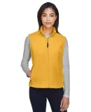 78191 Core 365 Journey  Ladies' Fleece Vest CAMPUS GOLD