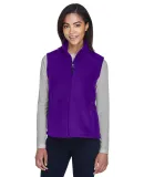 78191 Core 365 Journey  Ladies' Fleece Vest CAMPUS PURPLE