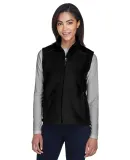 78191 Core 365 Journey  Ladies' Fleece Vest BLACK