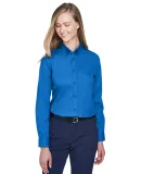 78193 Core 365 Ladies' Operate Long-Sleeve Twill S TRUE ROYAL