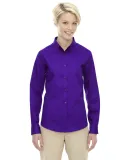 78193 Core 365 Ladies' Operate Long-Sleeve Twill S CAMPUS PURPLE