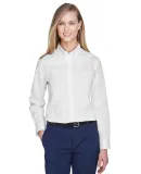 78193 Core 365 Ladies' Operate Long-Sleeve Twill S WHITE