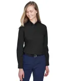 78193 Core 365 Ladies' Operate Long-Sleeve Twill S BLACK