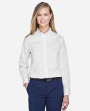 78193 Core 365 Ladies' Operate Long-Sleeve Twill S in White