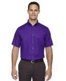 88194 Core 365 Men's Optimum Short-Sleeve Twill Sh CAMPUS PURPLE