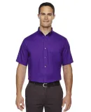 88194 Core 365 Men's Optimum Short-Sleeve Twill Sh CAMPUS PURPLE