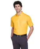 88194 Core 365 Men's Optimum Short-Sleeve Twill Sh CAMPUS GOLD