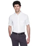 88194 Core 365 Men's Optimum Short-Sleeve Twill Sh WHITE