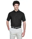 88194 Core 365 Men's Optimum Short-Sleeve Twill Sh BLACK