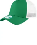 NE205 New Era Snapback Trucker Cap  in Kelly/white