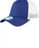 NE205 New Era Snapback Trucker Cap  in Royal/white