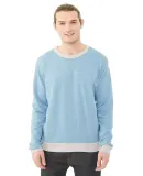 Alternative Apparel 9898 Mens Ringer Sweatshirt ECO MCK STORM