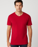 MC1047 Cotton Heritage Men's Chicago Cotton V Neck in Red