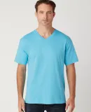 MC1047 Cotton Heritage Men's Chicago Cotton V-Neck in Pacific blue