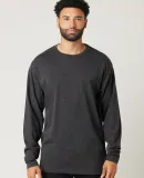 MC1144 Cotton Heritage Men's Indy Long Sleeve Tee Charcoal Heather