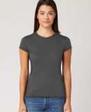 LC1025 Cotton Heritage Juniors Crew Neck Tee in Asphalt (discontinued)