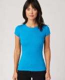LC1025 Cotton Heritage Juniors Crew Neck Tee in Turquoise (discontinued)