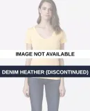 LC1125 Cotton Heritage Juniors V Neck T Shirts DENIM HEATHER (DISCONTINUED)