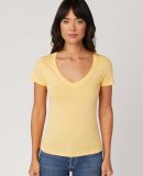 LC1125 Cotton Heritage Juniors V Neck T Shirts in Squash (discontinued)