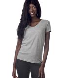 LC1125 Cotton Heritage Juniors V Neck T Shirts in Heather grey (discontinued)
