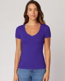 LC1125 Cotton Heritage Juniors V Neck T Shirts in Purple (discontinued)