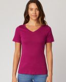 HC1125 Cotton Heritage Womens V Neck T Shirts in Boysenberry (discontinued)