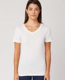HC1125 Cotton Heritage Womens V Neck T Shirts in White (discontinued)