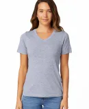 HC1125 Cotton Heritage Womens V-Neck Tee Heather Grey (Discontinued)