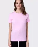 HC1025 Womens Cotton Crew Neck Tee Charity Pink