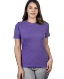 HC1025 Womens Cotton Crew Neck Tee Purple (Discontinued)