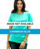 LC7410 Cotton Heritage Relaxed Cotton Scoop Neck T Caribbean Blue