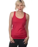 LC7705 Cotton Heritage Juniors Racerback Tank in Red