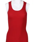 LC7703 Cotton Heritage Juniors Ribbed Tank in Red (discontinued)