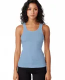 LC7703 Cotton Heritage Juniors Ribbed Tank in Baby blue (discontinued)