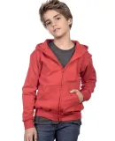 Y2700 Cotton Heritage Spokane Unisex Youth Zip Up  Red