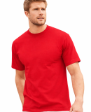 Alstyle 1301 Heavyweight Plain T Shirt by American in Red