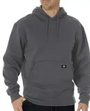 Dickies Workwear TW392 Unisex Midweight Fleece Pullover Hoodie DARK HTHR GRAY